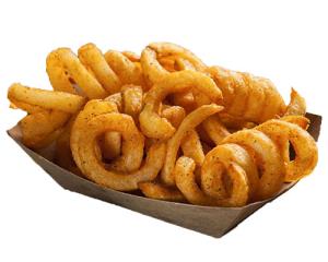 P - Seasoned Curly Fries