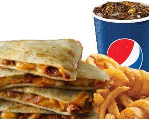P - Cheese Quesadilla & Fries